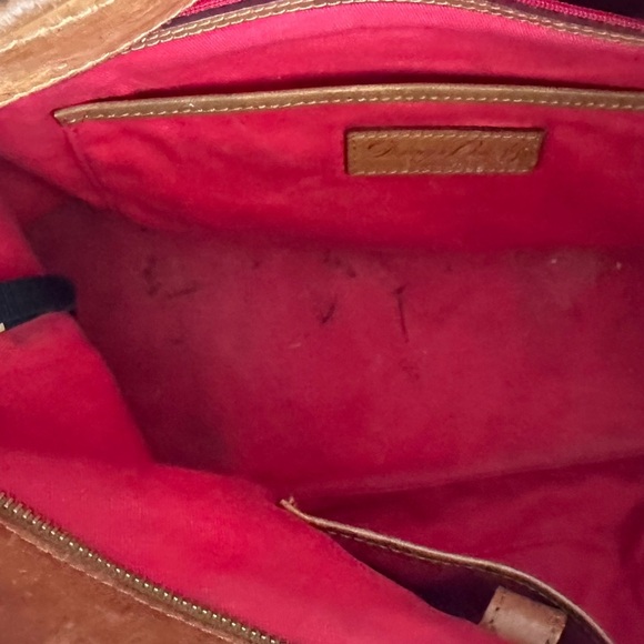 DOONEY & BOURKE Blue White Canvas Leather Logo Tote $369 LARGE EVERYDAY - Picture 11 of 14